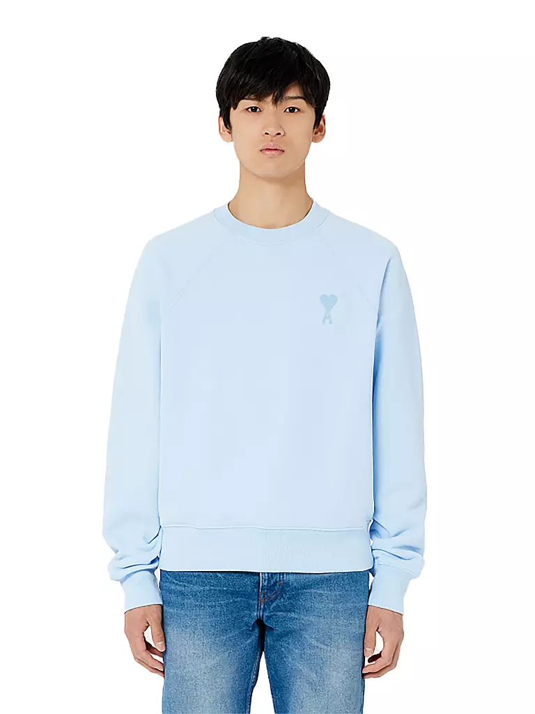 AMI PARIS Sweatshirt hellblau